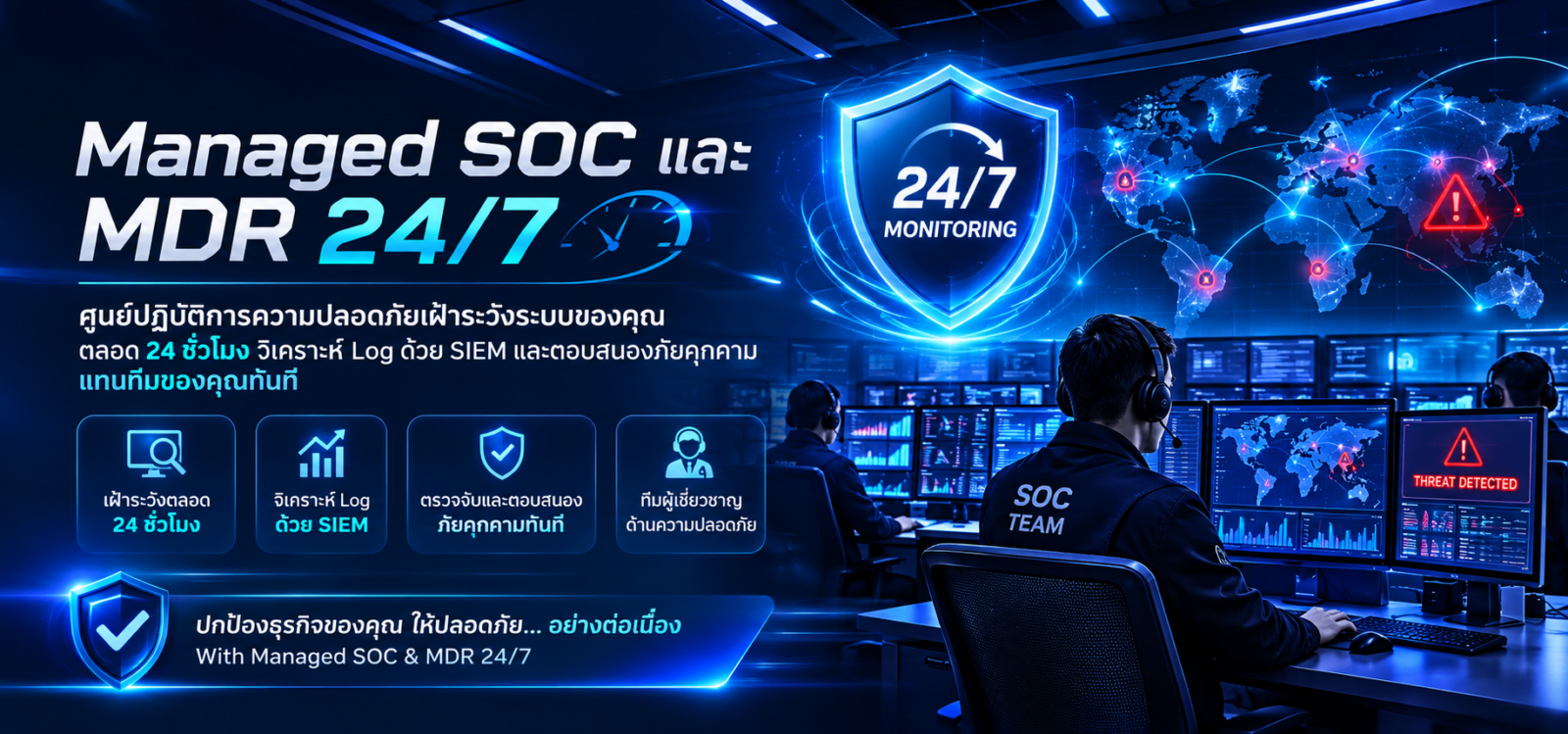 Managed SOC & MDR 24/7